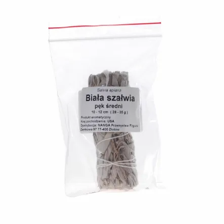 Biała Szałwia Pęk Średni 10-12 cm (28-35 g) - Nanga