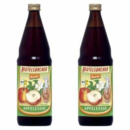 Zestaw 2 x Niepasteryzowany Ocet Jabłkowy Niefiltrowany Bio 750 ml Demeter