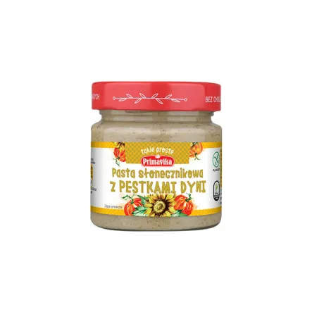 Pasta Słonecznikowa z Pestkami Dyni 160 g Primavika