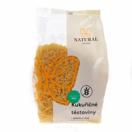 Makaron Kukurydziany Literki  Bez Glutenu 300 g Natural