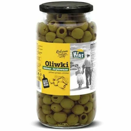 Oliwki Zielone Drylowane 935 g (450 g) - Kier