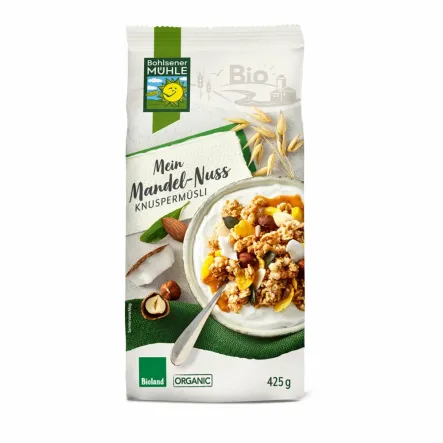 Crunchy Migdałowe Bio 425 g Bohlsener Muehle - Przecena Krótka Data Minimalnej Trwałości