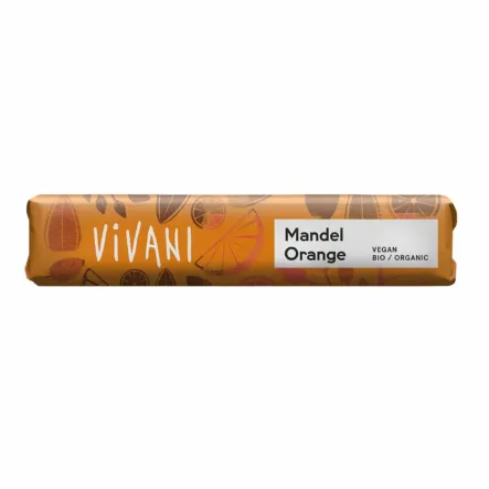 Baton z Pomarańczą i Migdałami na Napoju Ryżowym Bio 35 g Vivani