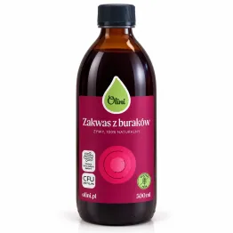 Zakwas z Buraków Żywy Naturalny Bezglutenowy 500 ml - Olini (COLD)