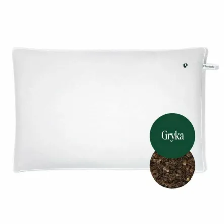 Poduszka Do Spania z Łuski Gryki Dla Dorosłych Biała 45x 60 cm - Plantule - Wyprzedaż