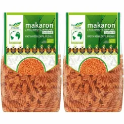 2 x Makaron z Soczewicy Czerwonej Świderki Bio 250 g - Bio Planet