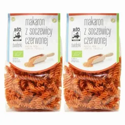 2 x Makaron z Soczewicy Czerwone Świderki Bio 250 g Bio Europa