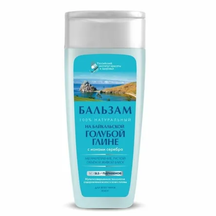 Balsam do Włosów z Niebieską Glinką i Jonami Srebra 270 ml - Fitocosmetic - Wyprzedaż