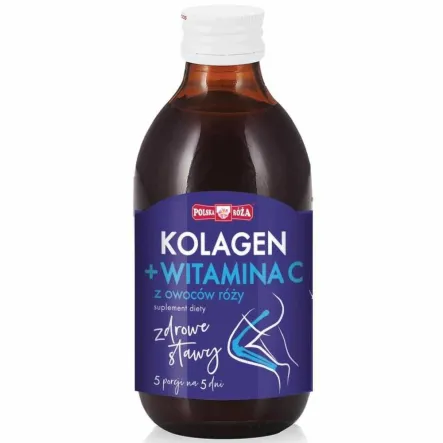 Zdrowe Stawy Kolagen plus Witamina C z Owoców Róży 250 ml - Polska Róża