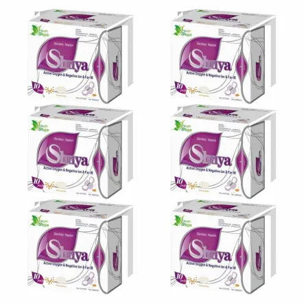 6 x Ultracienkie Podpaski Dzienne 10 sztuk - Shuya Health