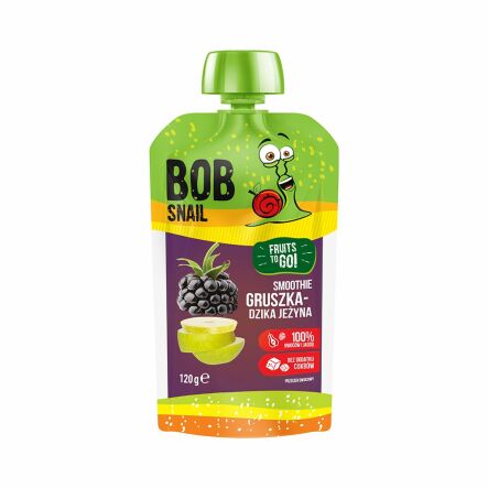 Smoothie Gruszkowo - Jeżynowe Bez Dodatku Cukru 120 ml - Bob Snail