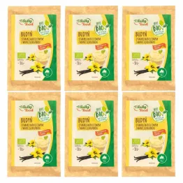 Zestaw 6 x Budyń o Smaku Waniliowym z Wanilią Bourbon Bio 38 g - Vitally Food