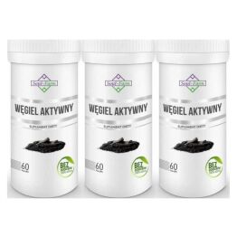 3 x Węgiel Aktywny 180 mg 60 Kapsułek - Soul Farm