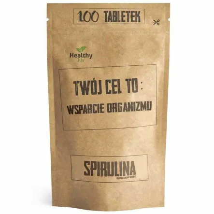Twój Cel To: Wsparcie Organizmu - Spirulina 100 Tabletek - Simple Day