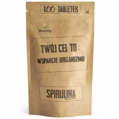 Twój Cel To: Wsparcie Organizmu - Spirulina 100 Tabletek - Simple Day