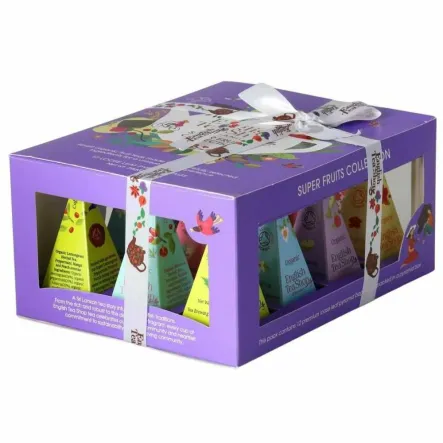 Kolekcja Herbat i Herbatek Bio Piramidki SUPER FRUITS Collection 24 g (12x 2 g) - English Tea Shop