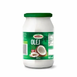 Olej Kokosowy Rafinowany 900 ml Bezzapachowy - Targroch - do Smażenia, Bezwonny z Kokosów