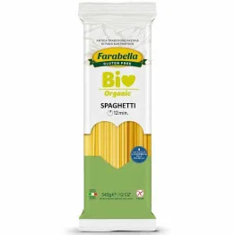 Makaron Kukurydziano - Ryżowy Spaghetti Bezglutenowy Bio 340 g - Farabella