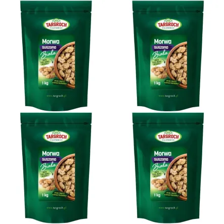 4 x Morwa Biała Suszona Owoc 1 kg - Targroch