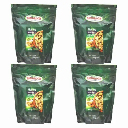 4 x Morwa Biała Suszona Owoc 1 kg Targroch