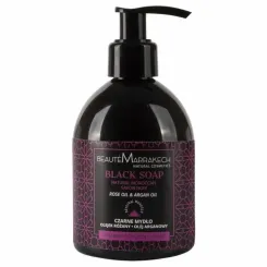 Czarne Mydło w Płynie Savon Noir Różane 250 ml - Beaute Marrakech