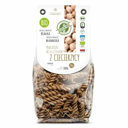 Makaron z Ciecierzycy Świderek Fusilli Bezglutenowy Bio 250 g - Fabijańscy