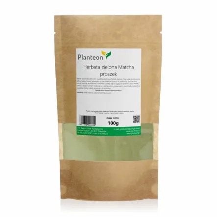 Herbata Zielona Matcha Proszek 100 g - Planteon