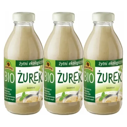 3 x Żurek Żytni Koncentrat Bio 320 ml - Kowalewski