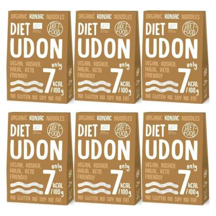6 x Makaron Shirataki Konjac Udon Bio 385 g (300 g) - Diet-Food