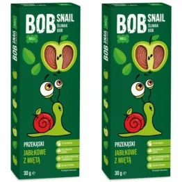 2 x Przekąska Jabłkowo - Miętowa Bez Dodatku Cukru 30 g - Bob Snail