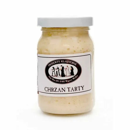 Chrzan Tarty 160 g - Produkty Klasztorne - Przecena Krótka Data Minimalnej Trwałości
