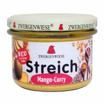 Pasta Słonecznikowa z Mango i Curry Bezglutenowa Bio 180 g - Zwergenwiese