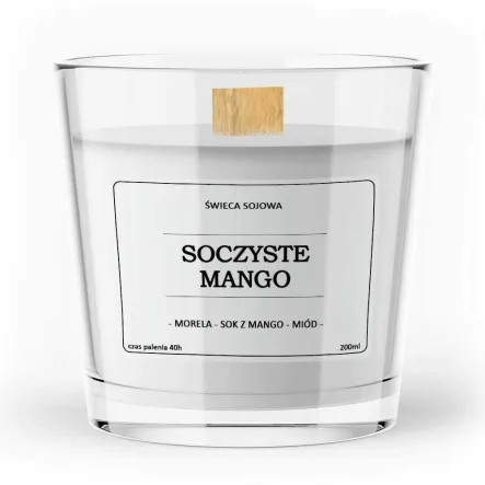 Sojowa Świeca Zapachowa SOCZYSTE MANGO 200 ml - Vitafarm