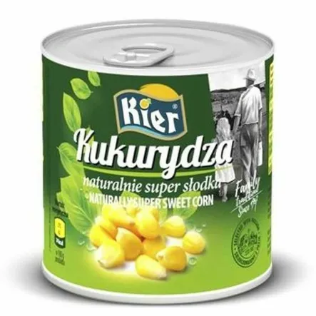 Kukurydza Naturalnie Super Słodka 340 g (285 g) - Kier