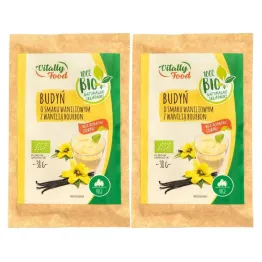 Zestaw 2 x Budyń o Smaku Waniliowym z Wanilią Bourbon Bio 38 g - Vitally Food