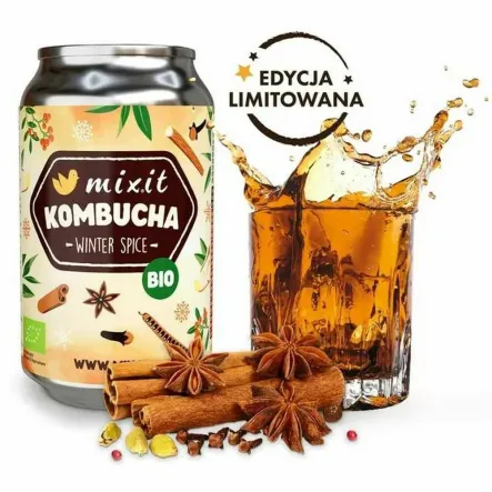 Bio Kombucha Winter Spice 330 ml - Mixit (data: 19.09.2025)