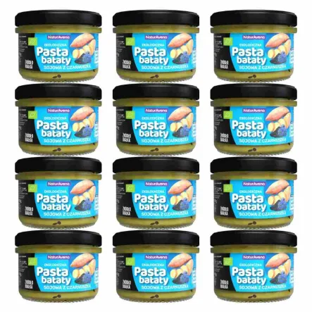 12 x Pasta Sojowa Bataty z Czarnuszką Bio 185 g - NaturAvena (20.04.2025)
