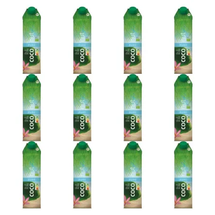 12 x Woda Kokosowa Bio 1 L -  Aqua Verde
