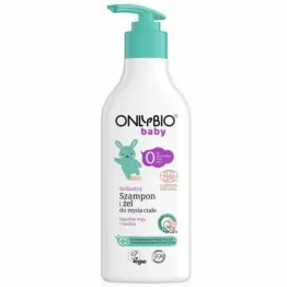 Delikatny Szampon i Żel do Mycia Ciała od 1 Dnia Życia 300 ml - OnlyBio Baby