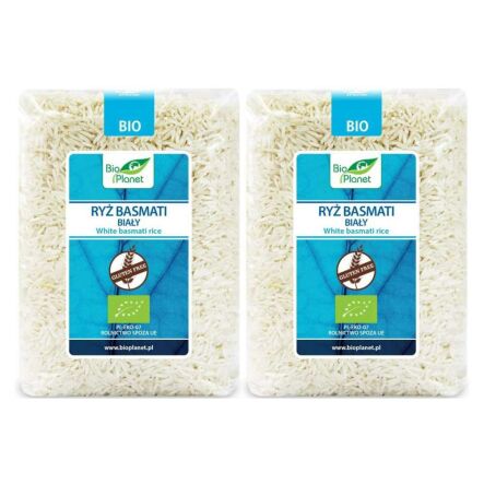 Zestaw 2 x Ryż Basmati Biały Bio 1 kg - Bio Planet