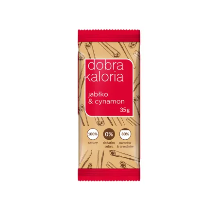 Baton Jabłko i Cynamon 35 g Kubara