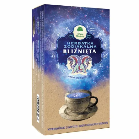 Herbatka Zodiakalna Bliźnięta 20 x 2,5 g Dary Natury - Wyprzedaż