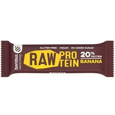 Baton RAW PROTEIN z Bananem Bezglutenowy 50 g 