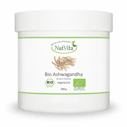 Ashwagandha Mielona Bio 250 g - Natvita