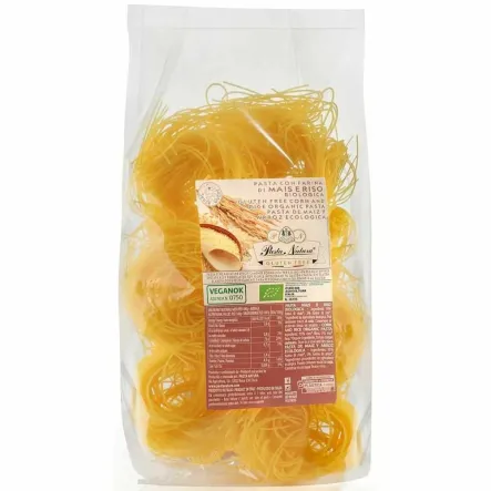 Makaron Kukurydziano - Ryżowy Spaghetti Bezglutenowe Bio 250 g - Pasta Natura