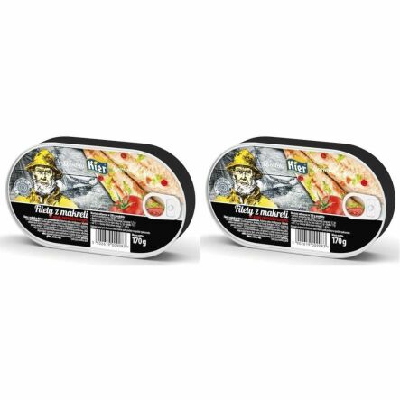 2 x Filety z Makreli w Sosie Pomidorowym 170 g - Kier