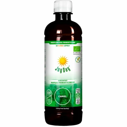 Koncentrat Napoju Probiotycznego Chmiel Bio 500 ml - Joy Day - Przecena Krótka Data Minimalnej Trwałości