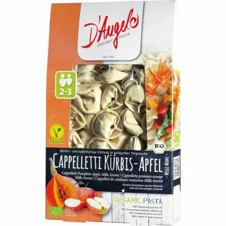 Cappelletti z Dynią i Jabłkiem Bio 250 g - D`Angelo