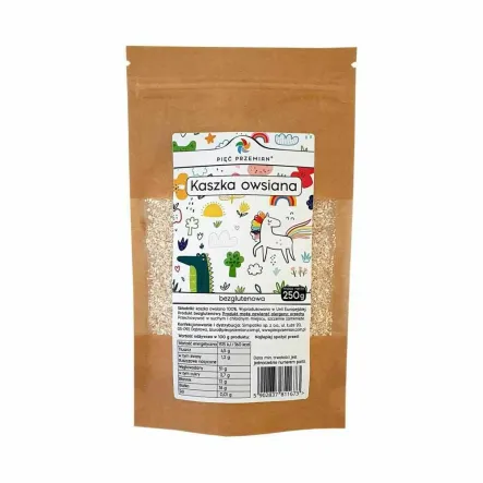 Kaszka Owsiana Bezglutenowa 250 g - Pięć Przemian