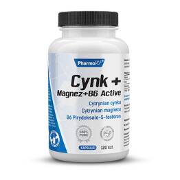Cynk+Magnez+B6 Active 120 Kapsułek Pharmovit